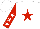 Silk - White, red star, red sleeve, white stars