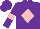 Silk - Purple, pink diamond, pink band on sleeves, purple cap