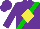 Silk - Purple,green sash,yellow diamond