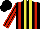 Silk - Black, red braces, yellow stripes, black slvs, red stripe, red seams slvs