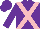 Silk - Purple body, pink cross belts, purple arms, purple cap