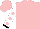 Silk - Pink, white sleeves, pink spots, black cuffs,