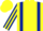 Silk - Yellow, Dark Blue braces, Dark Blue and Yellow striped sleeves