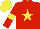 Silk - Red, yellow star, armlets, yellow cap
