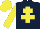 Silk - dark blue, yellow cross of lorraine, yellow sleeves and cap