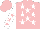 Silk - Pink, white stars, white sleeves, pink stars, pink cap