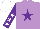 Silk - Mauve, purple star, purple sleeves, white stars and cap