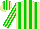 Silk - Beige, green stripes, striped sleeves, striped cap