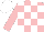 Silk - Pink, white checks, white cap