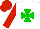 Silk - White, green maltese cross, red sleeves, cap