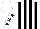 Silk - White and black stripes, white sleeves, dark blue stars, white cap