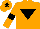 Silk - Orange, black inverted triangle, armlets, black star on cap