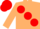 Silk - Beige, large Red spots, Red cap