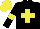 Silk - Black, yellow cross, armlets, cap