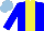 Silk - Blue, yellow stripe, light blue cap