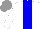 Silk - White, blue stripe, grey cap