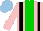 Silk - Pink, black braces, green stripe, light blue cap