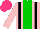 Silk - Pink, black braces, green stripe, hot pink cap