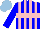 Silk - Blue, pink stripes, hoop, light blue cap