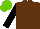 Silk - Brown, black sleeves, light green cap