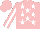 Silk - Pink, white stars, white stripe sleeves, pink cap