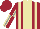 Silk - Maroon,tan stripe,tan braces,collar,stripes sleeves,maroon quarters cap