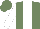 Silk - Sea green, white stripe, sleeves white, sea green cap