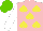 Silk - Pink, yellow spades, white sleeves, light green cap