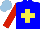 Silk - Blue, yellow cross, red sleeves, light blue cap