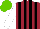 Silk - Maroon, black stripes, white sleeves, light green cap