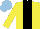 Silk - Yellow, black stripe, light blue cap