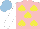 Silk - Pink, yellow spades, white sleeves, light blue cap