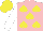 Silk - Pink, yellow spades, white sleeves, yellow cap