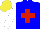 Silk - Blue, red cross, white sleeves, yellow cap