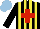 Silk - Black, yellow stripes, red cross, light blue cap