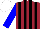 Silk - Maroon, black stripes, blue sleeves, white cap