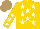 Silk - Gold , white stars, gold sleeves, white stars, light brown cap