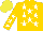 Silk - Gold , white stars, gold sleeves, white stars, yellow cap