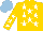 Silk - Gold , white stars, gold sleeves, white stars, light blue cap