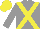 Silk - Grey, yellow cross sashes, yellow cap