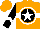 Silk - Orange, white circled '11' on black ball, white hoop, star and chevron on black sleeves