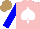 Silk - Pink, white spade, blue sleeves, light brown cap