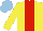 Silk - Yellow,red stripe, light blue cap