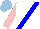 Silk - White, blue sash, pink sleeves, light blue cap