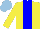 Silk - Yellow, blue stripe, light blue cap