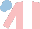 Silk - Pink, white stripe, light blue cap