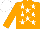 Silk - Orange,white stars,sleeves,orange stars, white cap