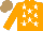 Silk - Orange,white stars,sleeves,orange stars, light brown cap