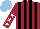 Silk - Maroon,black stripes,maroon sleeves,white stars, light blue cap