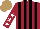 Silk - Maroon,black stripes,maroon sleeves,white stars, light brown cap